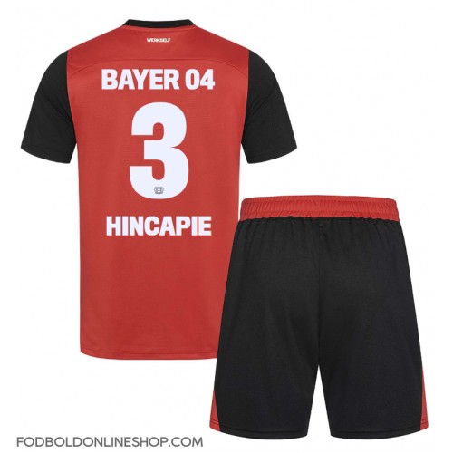 Bayer Leverkusen Piero Hincapie #3 Hjemme Trøje Børn 2024-25 Kortærmet (+ Korte bukser)